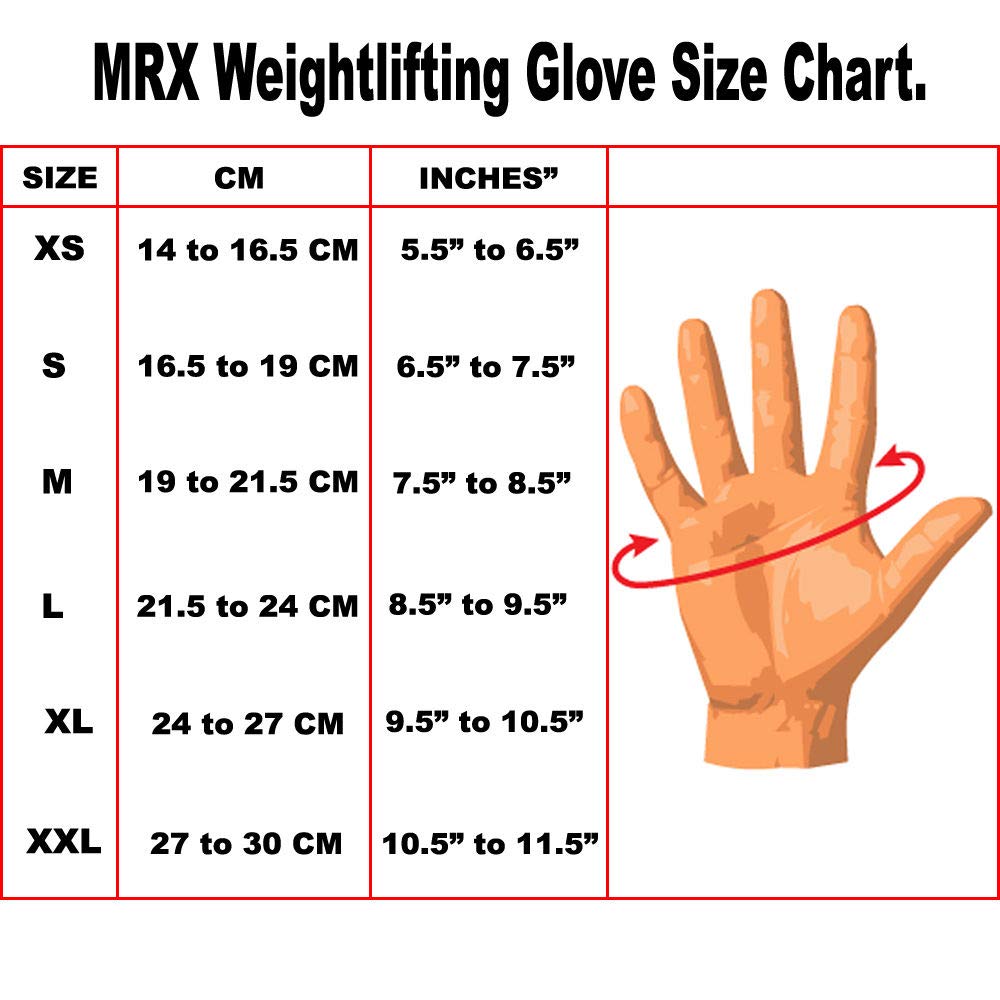 MRX Weight Lifting Gloves Gym Training Bodybuilding Fitness Powerlifting Workout Weightlifting Gloves Genuine Leather for Men & Women