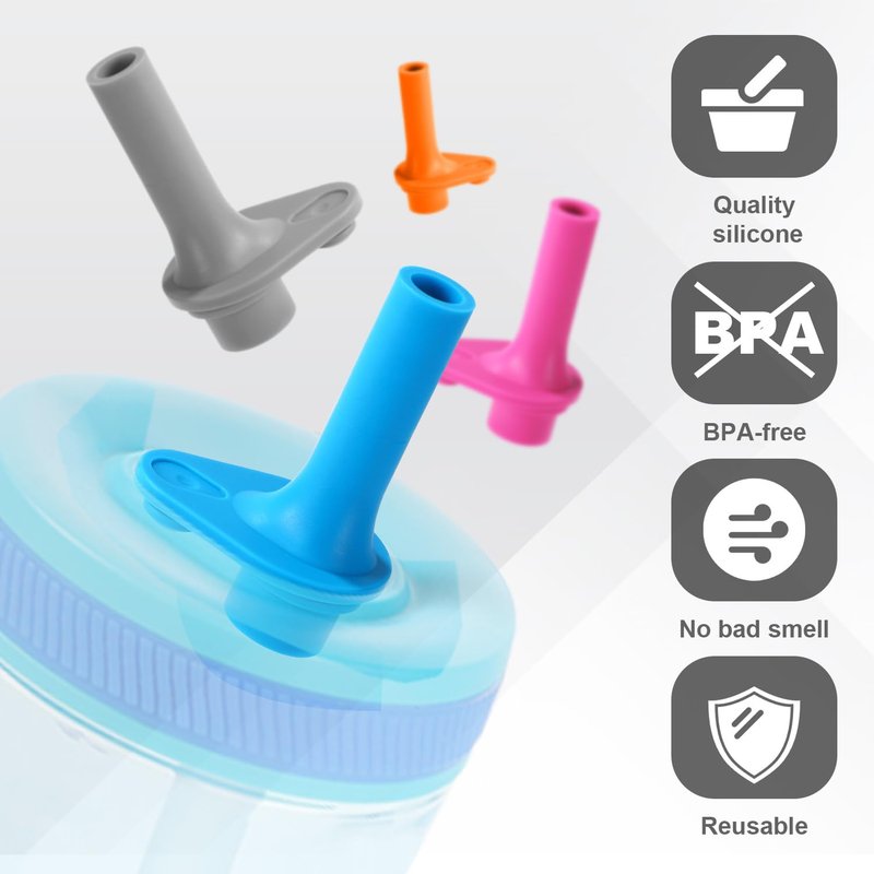 16pcs Replacement Bite Valve for Zak, Silicone BPA-Free Mouthpiece Parts with Cleaning Brush Reusable & Leak-Proof Water Bottle Straw Cup Parts Compatible with Zak Designs Kelso 15oz (4 Colors)