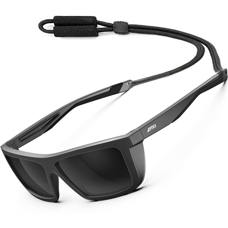 ATTCL Bundles Sports Polarized Sunglasses For Men Women Cycling Driving Fishing: (5001-black)+(1124-black)