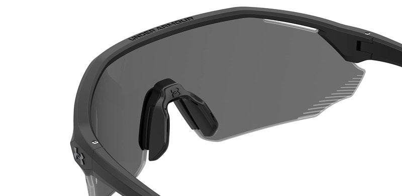 Under Armour 0011S UA Force 2 Wrap Sunglasses, Matte Black Frame w/ Gray Lenses