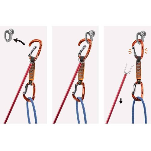 KAILAS Stick Clip Up Rock Climbing Quickdraws Carabiners Climbing Accessories Grabber Reacher Tool Lightweight Extendable