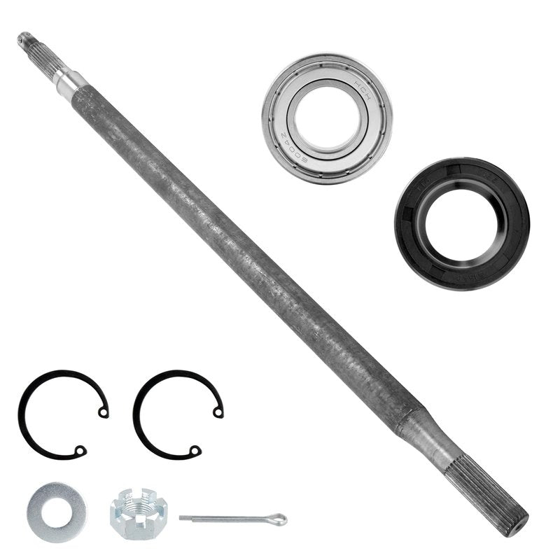 Roykaw Rear Axle Shaft with Bearing Seal Kit for 1994-up Electric TXT/Medalist, 2005-up 4/6 Passenger Shuttle, ST Express, ST Sport, Replaces OEM # 20377-G11, Driver Side, 23-7/8" Length