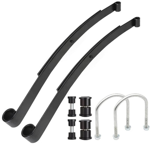 Dr.Acces EZGO RXV Heavy Duty Rear Spring Kit | 2008-Up Golf Cart Upgrade | Dual 2 Leaf Springs with Bushings & U-Bolts, Replaces OEM # 603498, 604494