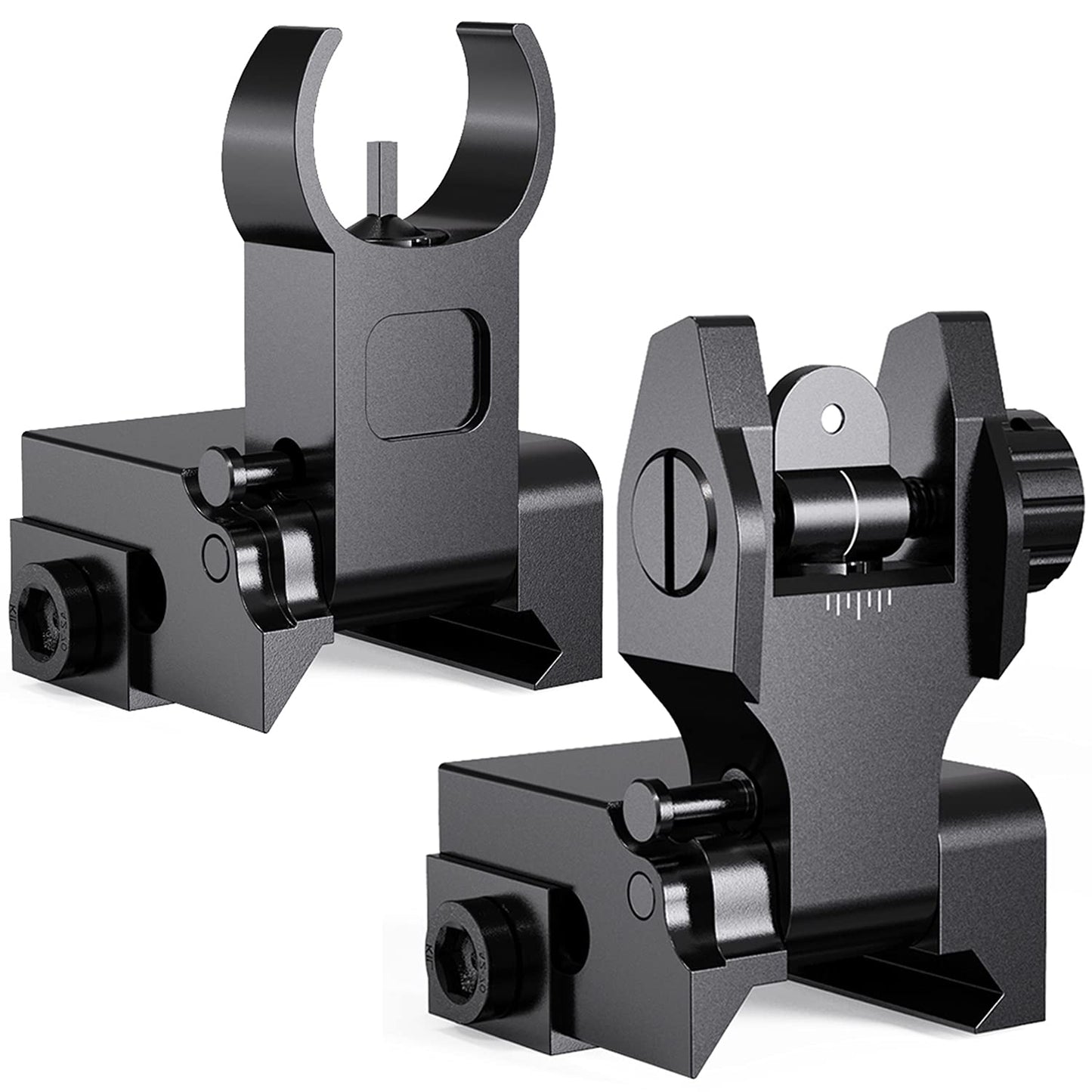 Marmot Flip Up Sight Full Metal Iron Sight & Fiber Flip Up Sights CQB & Precise Mode Gun Sights Rifle Sights