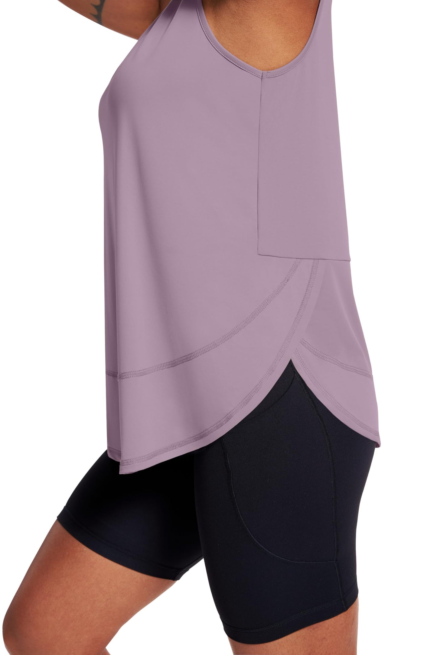 NIASHOT Workout Tops for Women Tank Tops Sleeveless Shirts Athletic Shirts Gym Essentials Workout Shirts Racerback Tank Tops Sports Gym Clothes Fitness Clothing Pilates Outfits M