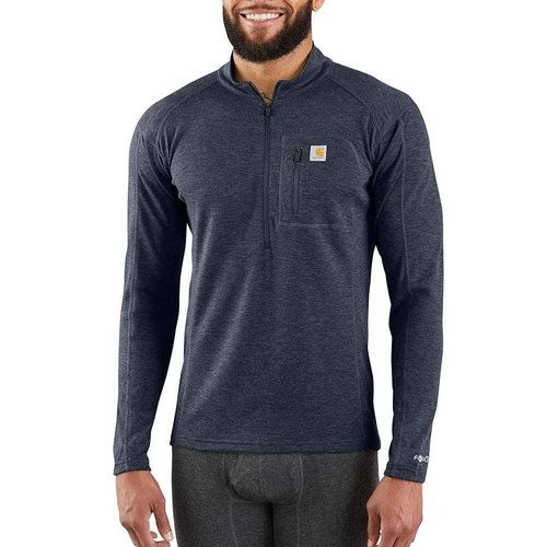 Carhartt Men's MBL120 Base Force® Heavyweight Base Layer Poly-Wool Quar - XXX-Large - Navy Heather