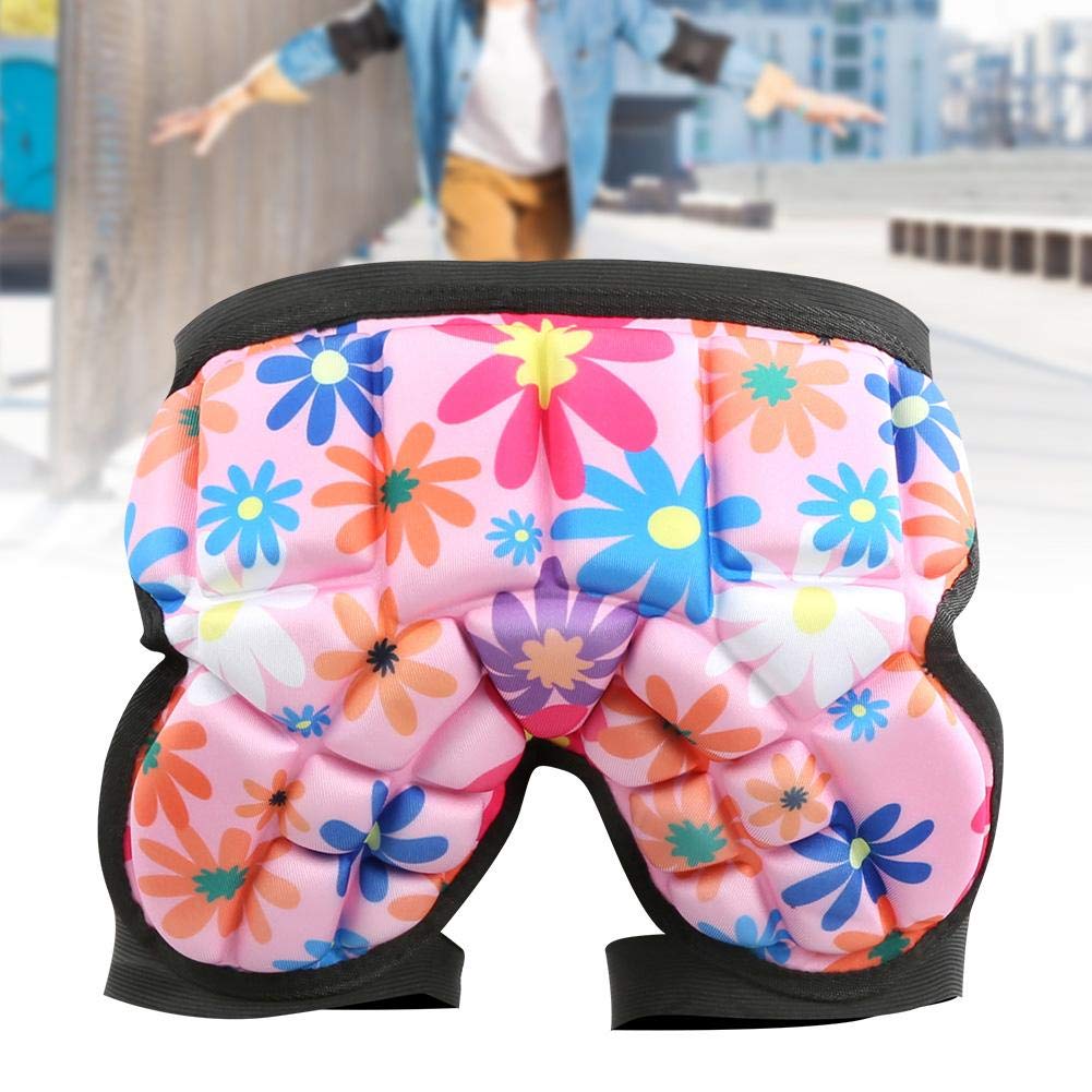 Kids Hip Pad Protector Snowboard Skating Hip Butt Pad for Children, Skating Cycling Outdoor Activities(Red)