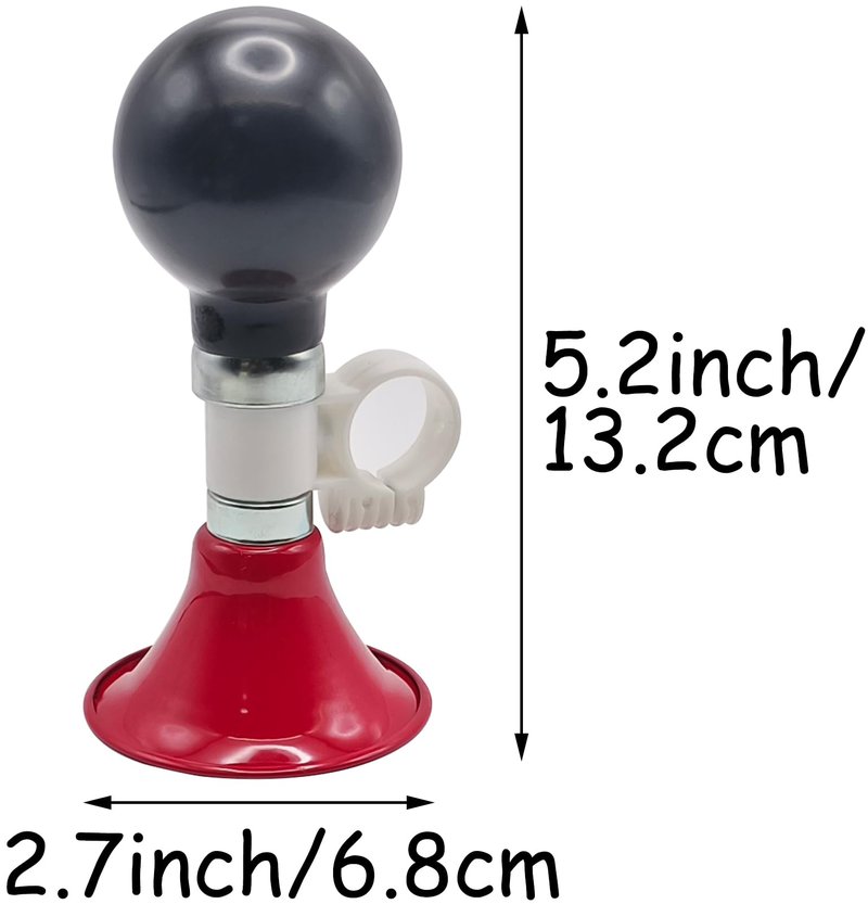 YeloYolker Kids Bike Horn, Cute Bicycle Handlebar Air Horn for Boys, Toddlers Universal Bike Accessories for Tricycle, Balance Bike, Scooter(Fire Truck)