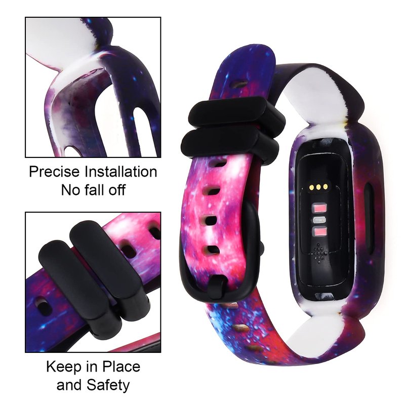 honecumi Replacement for Fitbit Ace 3 Bands- ACE 3 Band Colorful Wristband Ace 3 Sport Straps- Skin-Friendly Waterproof Silicone Ace 3 Watchband Strap Bracelet Accessories