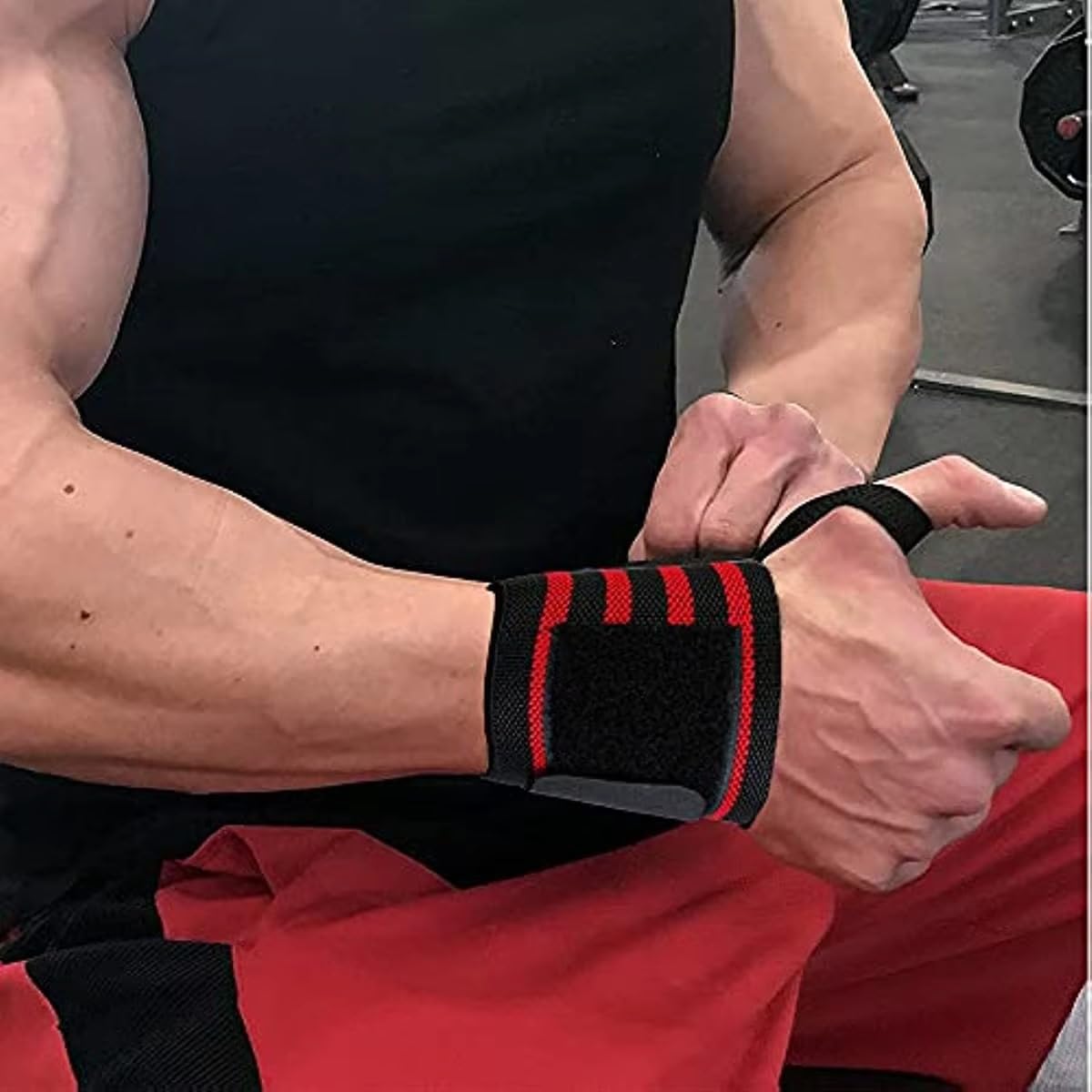 CROWN Anime Wrist Wraps Lifting Straps 24" for Men and Women - 1 Pair Each, Gym Accessories Support Weightlifting, Powerlifting, Strength Training, and Improve Workout (BG2)