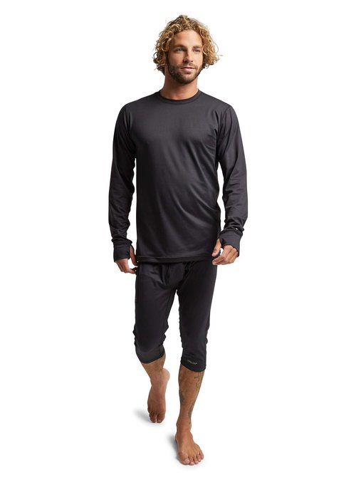 Burton Mens Midweight Crew, True Black New, Small