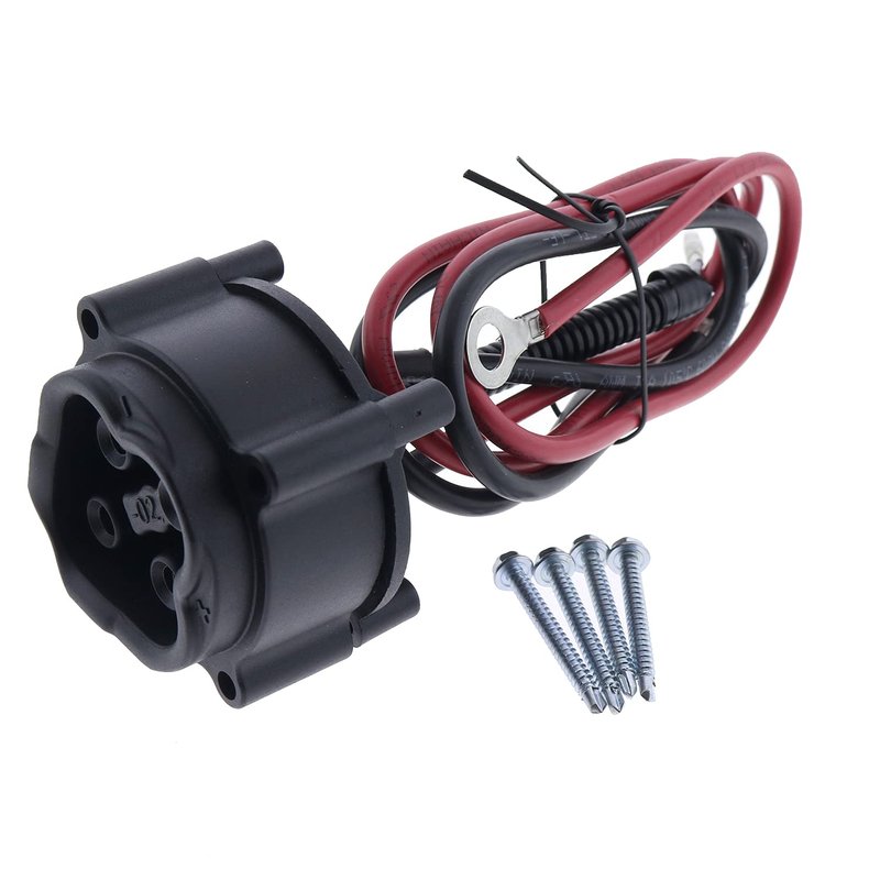 YIHETOP 48V MAC DC Charger Plug Powerwise Receptacle for Yamaha Electric G29 2008-2010 Drive/YDRE (07-10) Golf Cart JW2-H6181-02 JR1-H235A-00