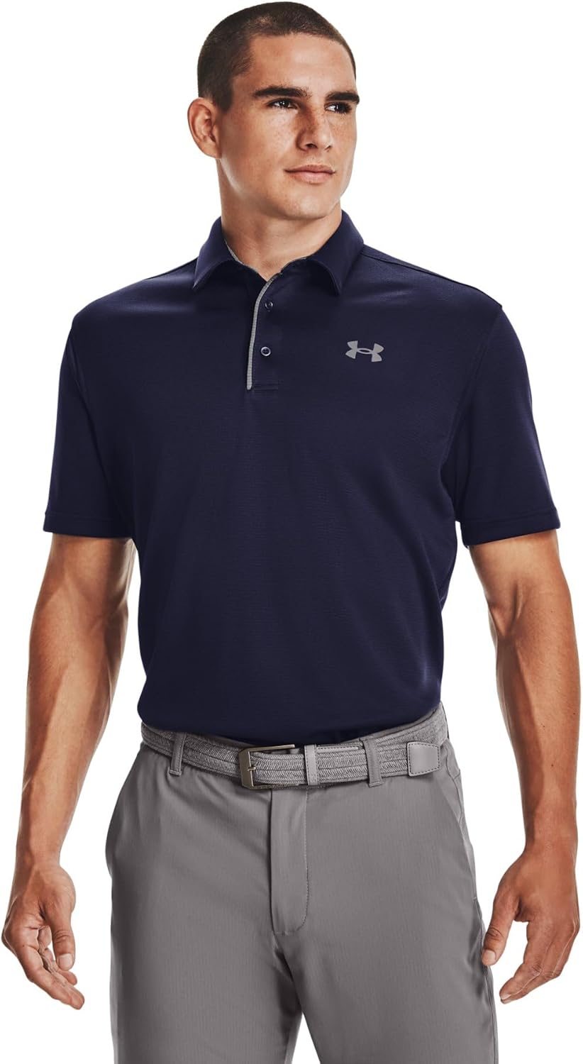 Men's Tech Golf Polo by Under Armour - Moisture-Wicking Fabric | Lightweight & Comfortable Fit