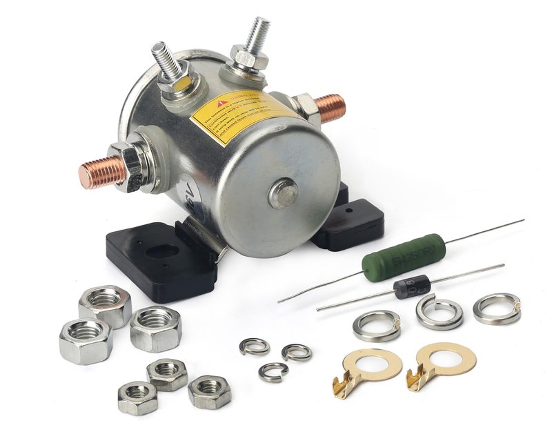 Jepacr 36 Volt #70 Series Continuous Duty Solenoid Relay with Resistor & Diode Kit Compatible with EZGO Golf Cart, 4 Terminal SPNO Continuous Duty Replaces# 27855G01 11761G1 27855G02 31680G1 3016
