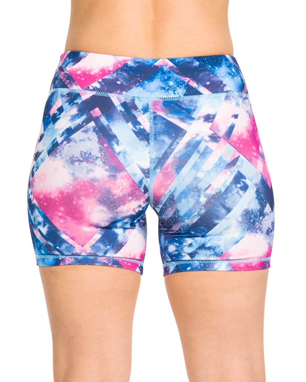 Epic MMA Gear Women's 5" Stretch Booty Shorts - Fitness, WOD, Yoga, Running, (Cosmic Pink, XL)