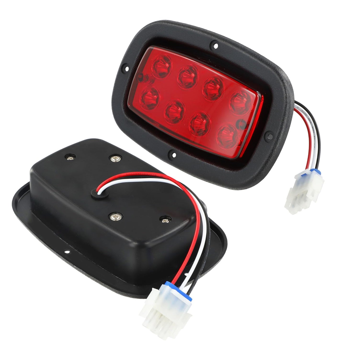 Roykaw Golf Cart Tail Lights Compatible with Club Car DS (1982-up) and Yamaha G14/G16/G19/G22 Gas and Electric Vehicles, 12 V Golf Cart LED Rear Lights Kit, OEM# 1017035
