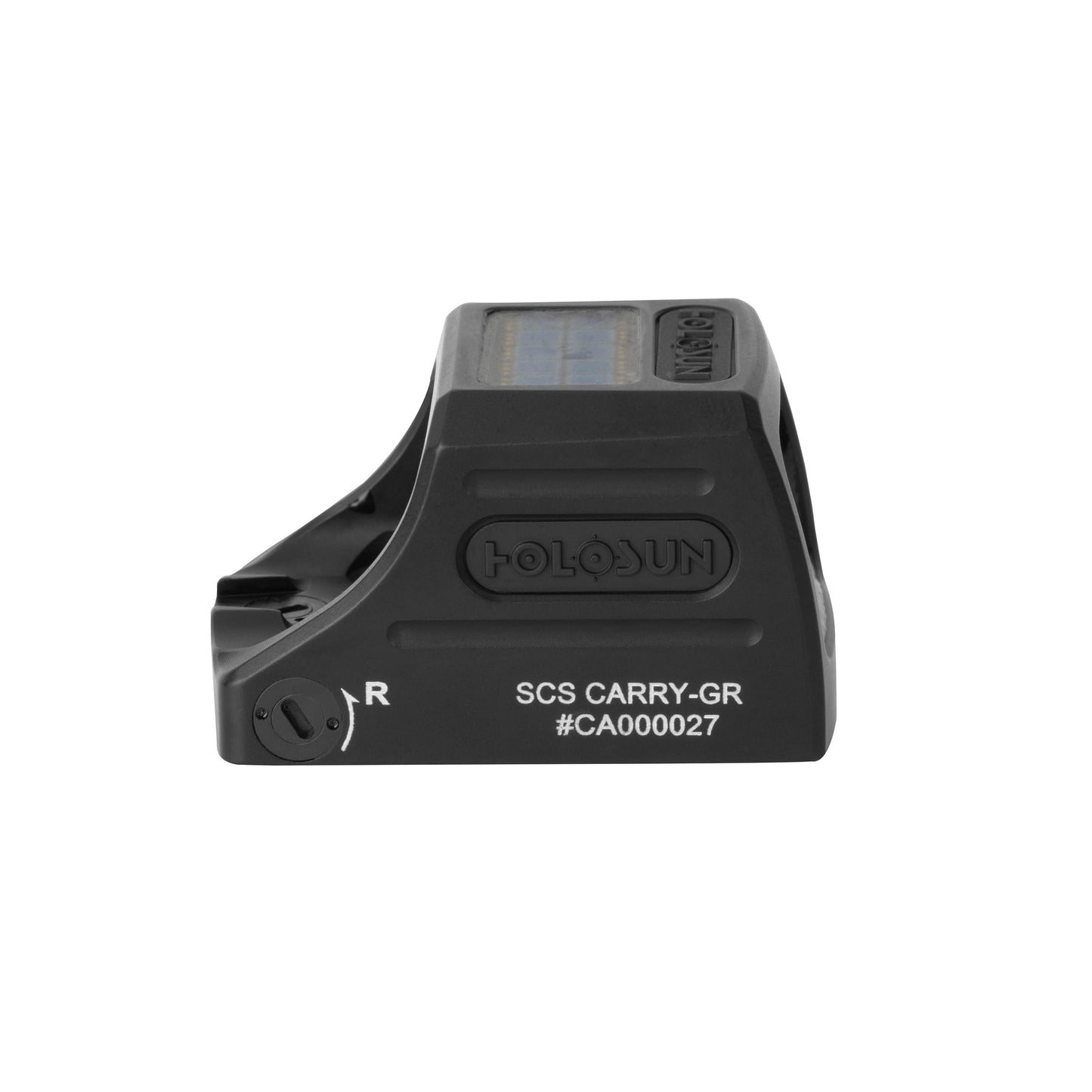 HOLOSUN Green Multi-Reticle, Enclosed, Aluminum, Solar Charging K Compact Pistol Cut (SCS-Carry-GR)