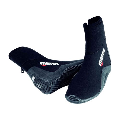 Mares Adult Classic 5mm Neoprene Scuba Diving Boots for Men & Women - Wide Toecap, Levelled Sole & Side Zip, 12 US