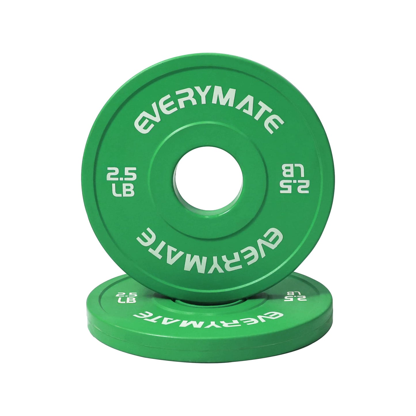 EVERYMATE Change Weight Plates 2.5LBX2 5LBX2 Fractional Plate Olympic Bumper Plates for Cross Training and Olympic Weightlifting 5LB Weights Plates Set