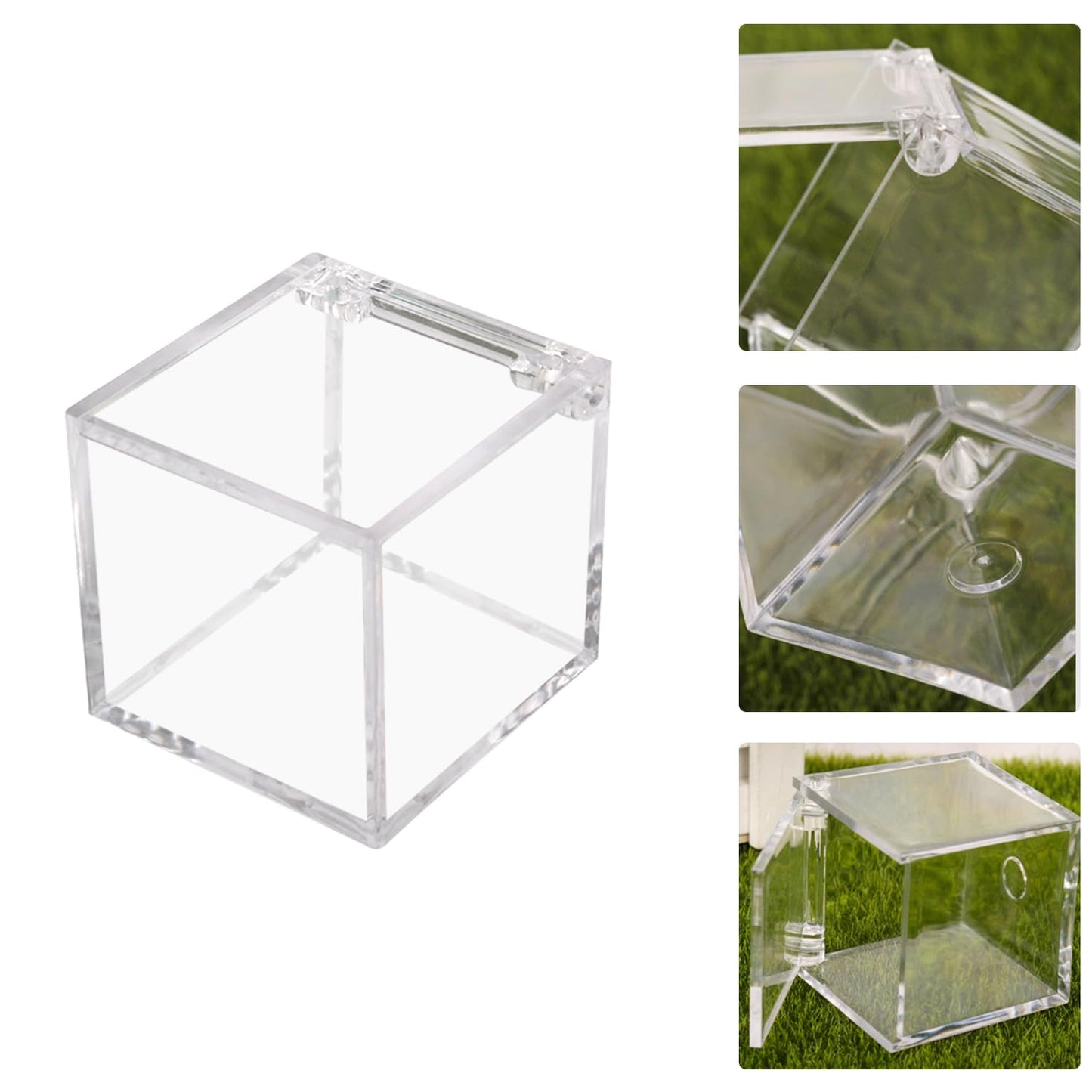 1 PC Golf Ball Display Case, UV Protected Golf Ball Display Cube, Acrylic Case Clear Display Holder for Golf Balls, 2.36 x 2.36 x 2.36 Inch