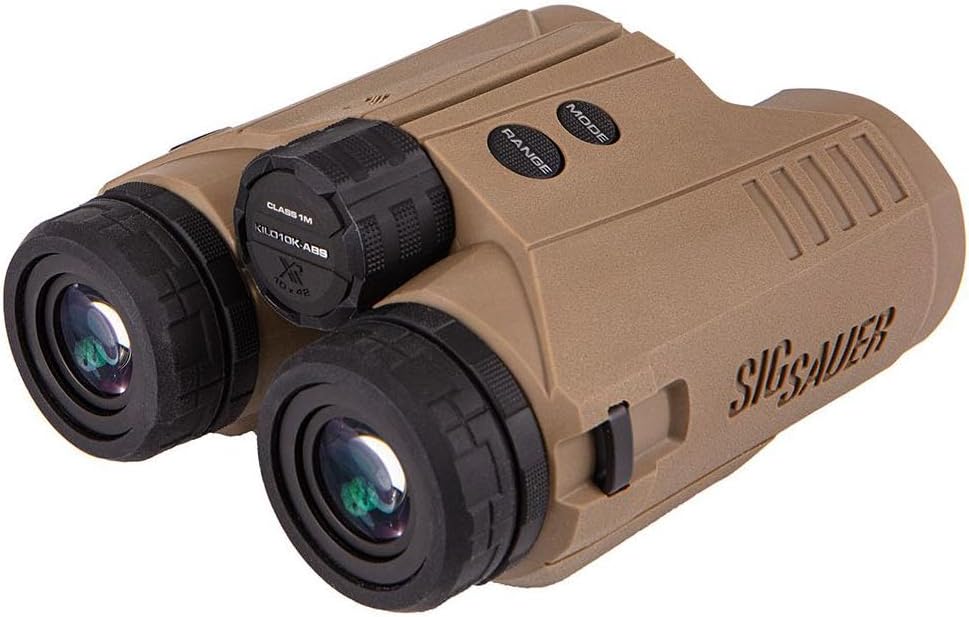 SIG SAUER KILO10K-ABS HD 10x42mm Waterproof Laser Rangefinder Binoculars - FDE Finish
