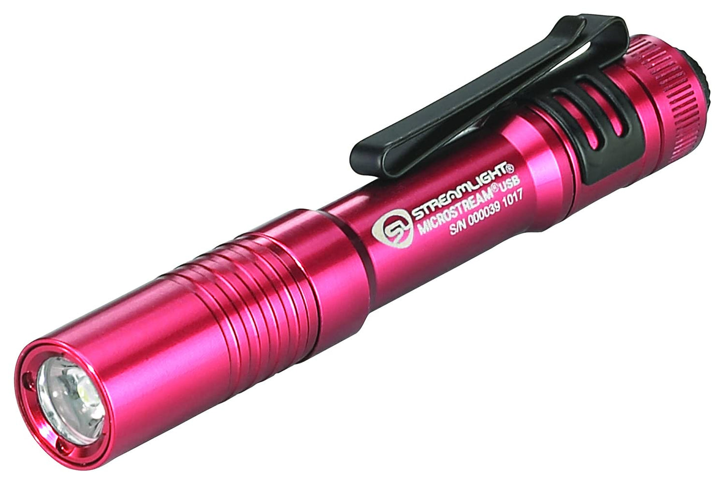 Streamlight 66605 MicroStream 250-Lumen EDC Ultra-Compact Flashlight with USB Rechargeable Battery, Box, Red