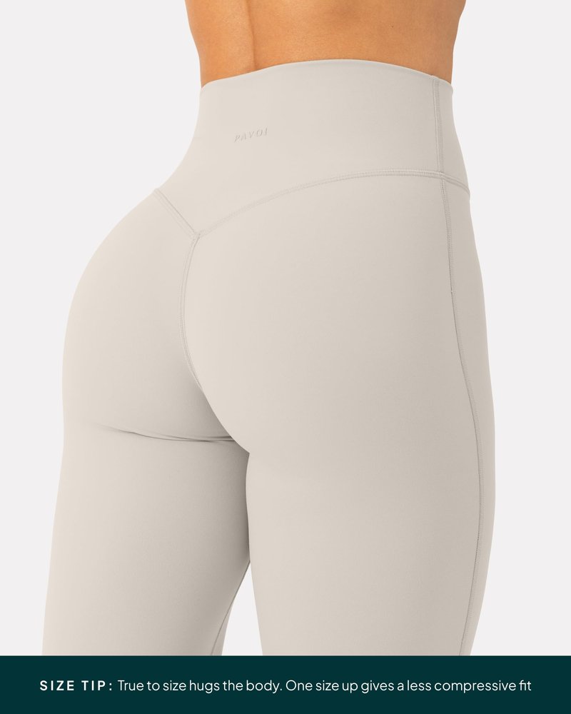 PAVOI ACTIVE Pilates Crossover Leggings for Women | Buttery Soft High Waisted V Cut Cross Waist Workout Yoga Pants | FlexFlow, Small, Moon
