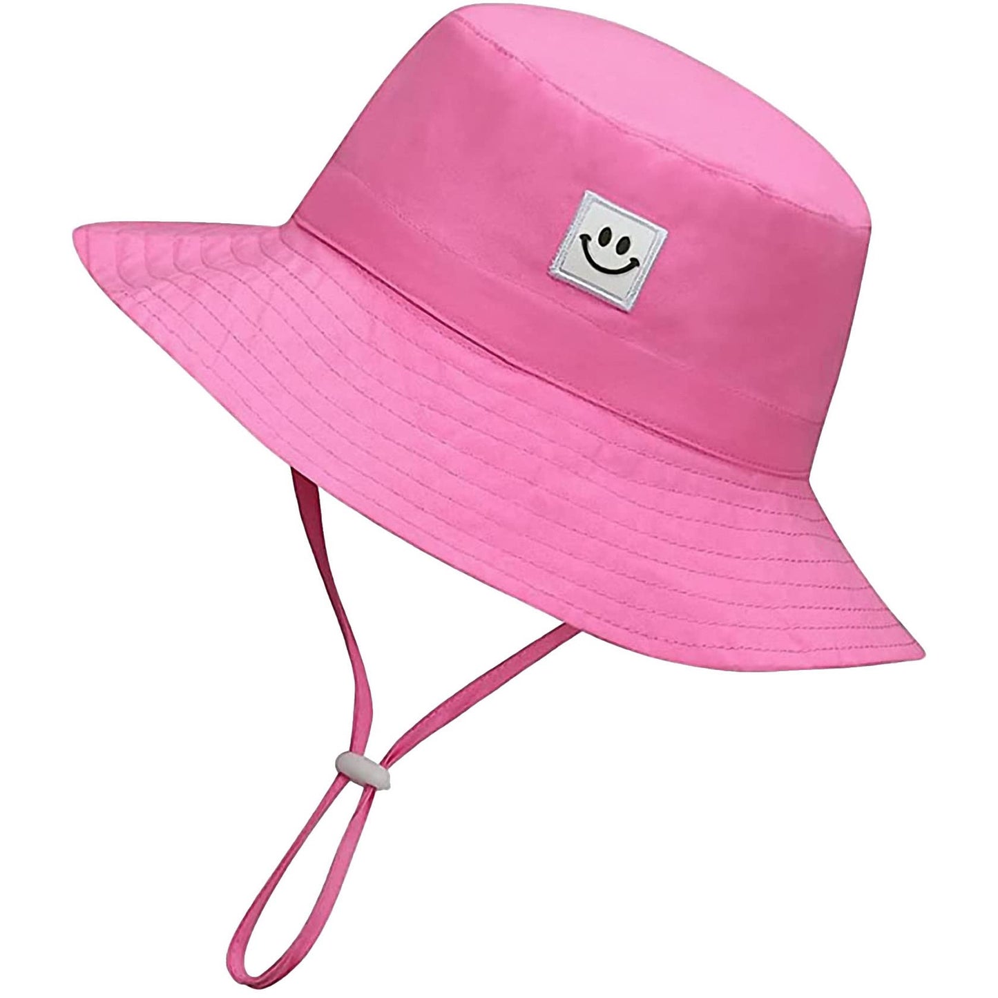 55cube Baby Sun Hat 6-24M UPF 50+ Bucket Hat w/Chin Strap 1 Pack Pink