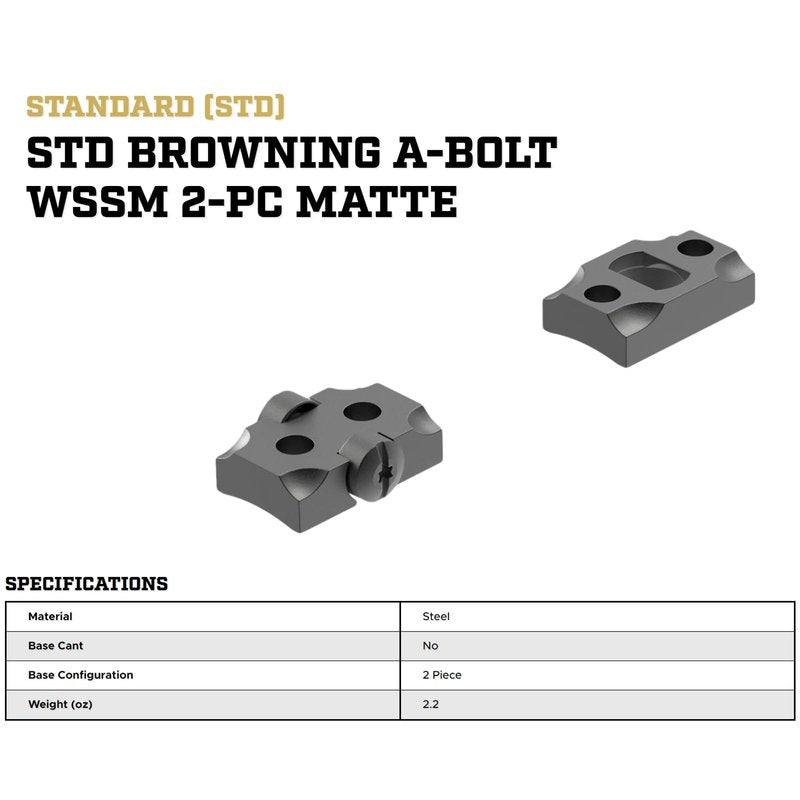 Leupold STD Browning A-Bolt WSSM 2-pc, Matte