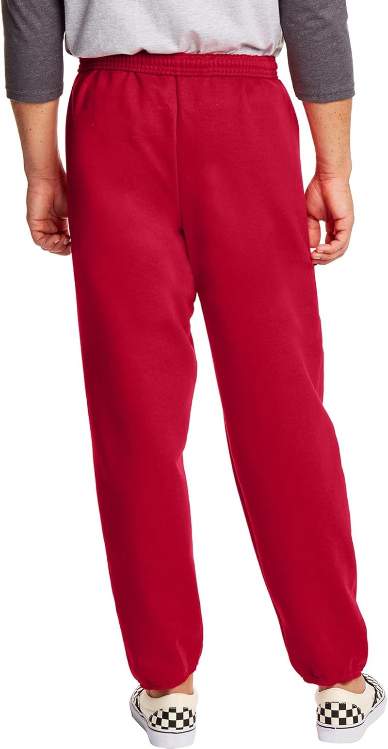 Hanes Men's Sweatpants - EcoSmart Athletic Lounge Pants with Cinched Cuffs | 1 or 2 Pack Options