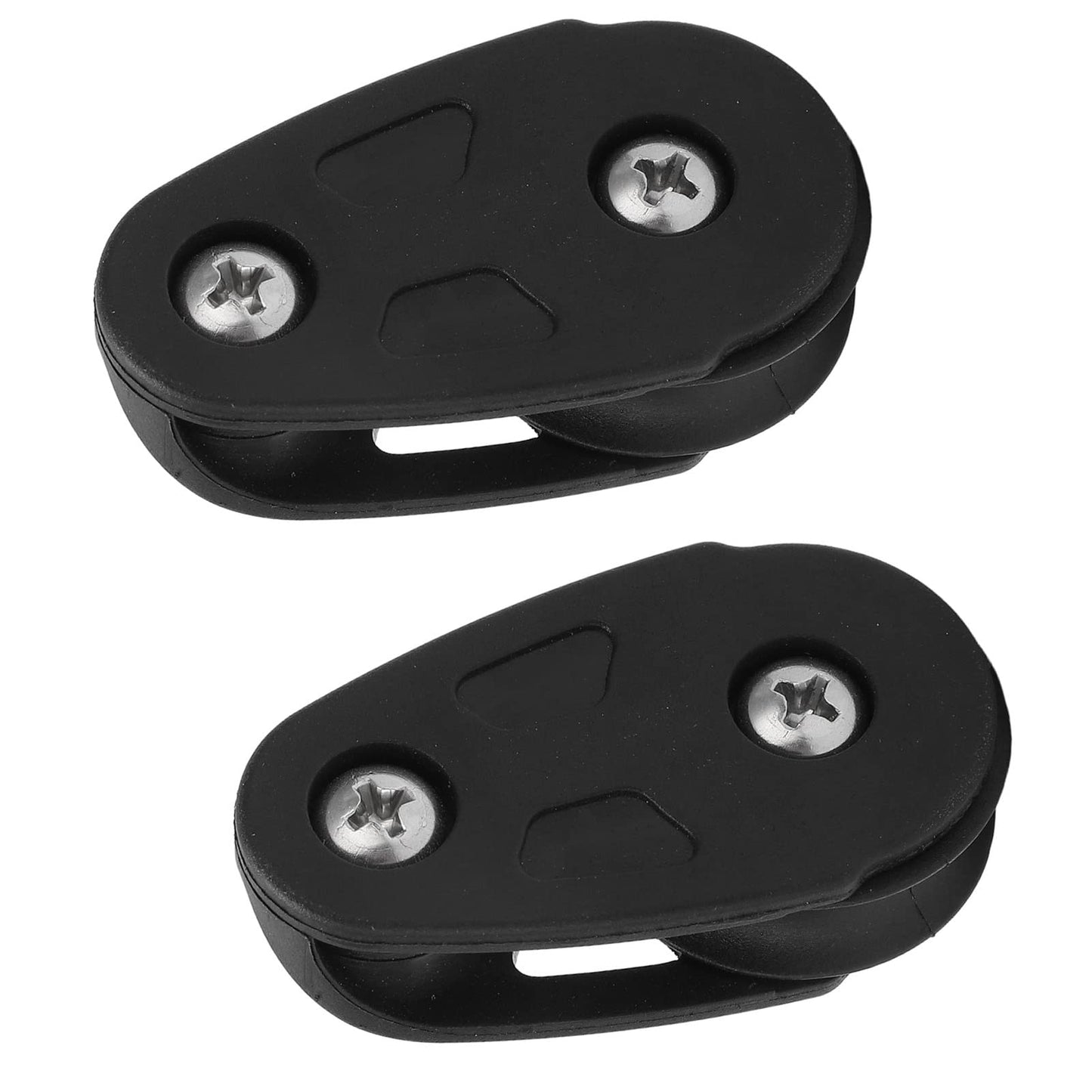 Acouto Kayak Pulley Kit 2pcs Nylon Kayak Slide Rail Anchor Trolley Pulley Block Sheave for Ship Yacht Canoe Boat Marine