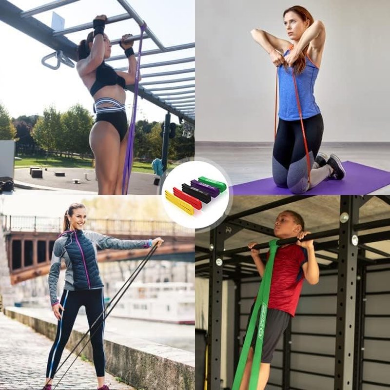 Pull Up Assist Bands - Heavy-Duty Stretch Resistance Bands for Powerlifting & Mobility | Ideal for Strength Training