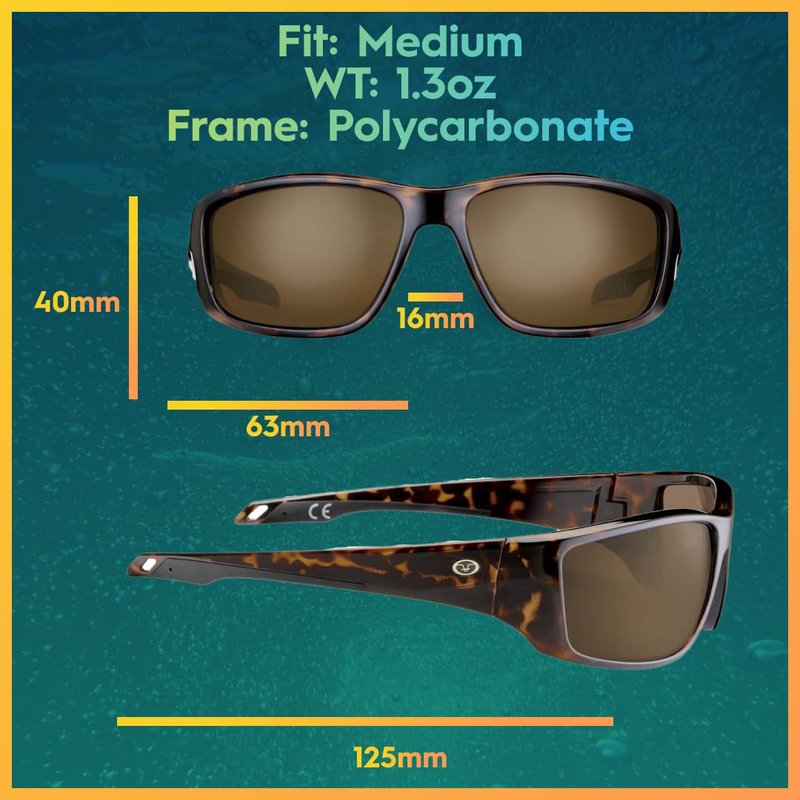 Flying Fisherman Carico Polarized Sunglasses for Men, Women, Fishing, Boating, Outdoor Sports, 100% UV Protection