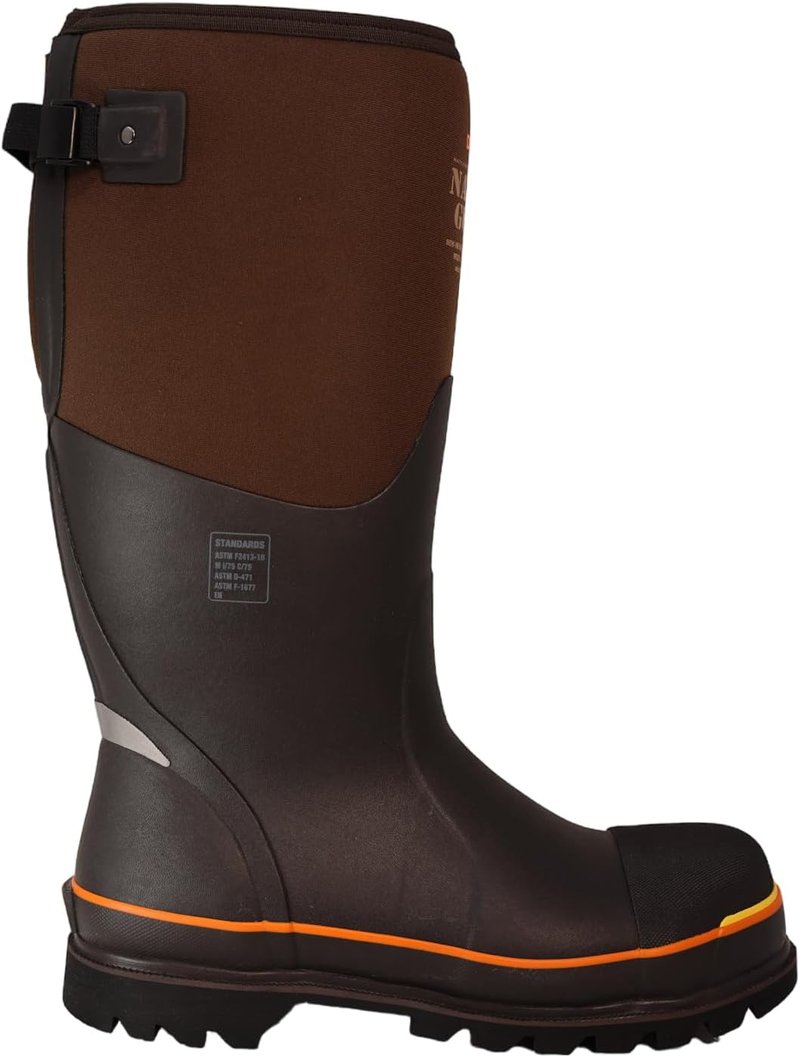 Dryshod Nanotoe Safety Toe Work Boot - Waterproof WIXIT Lining | Brown/Orange