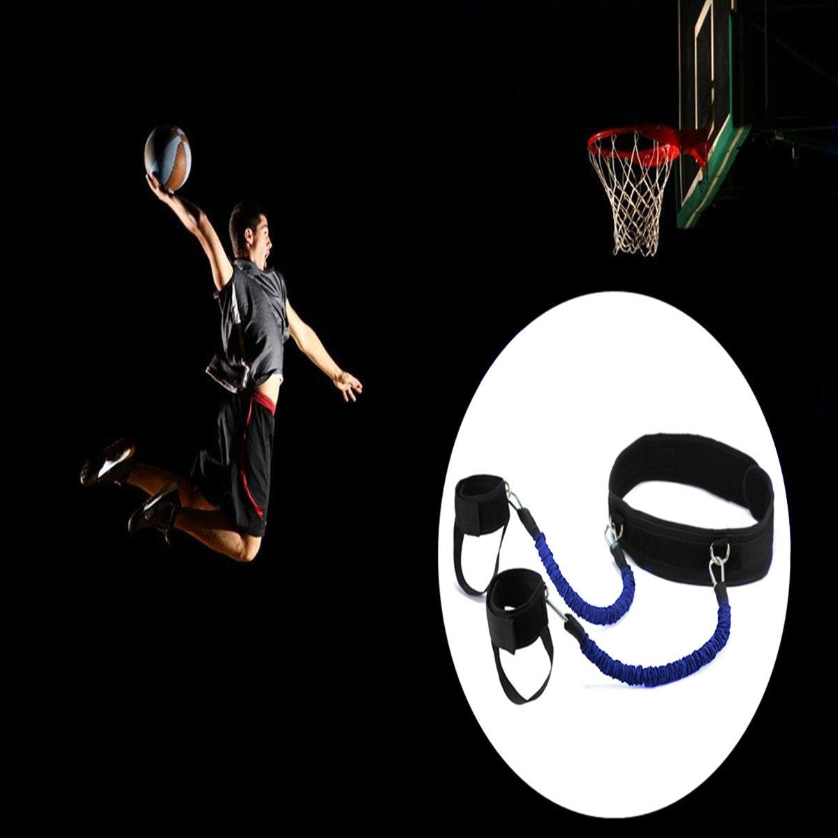 Wowelife Vertical Jump Trainer Equipment Bounce Trainer Device Leg Strength Training Bands for Agility, Strength Speed Fitness Basketball Volleyball Football