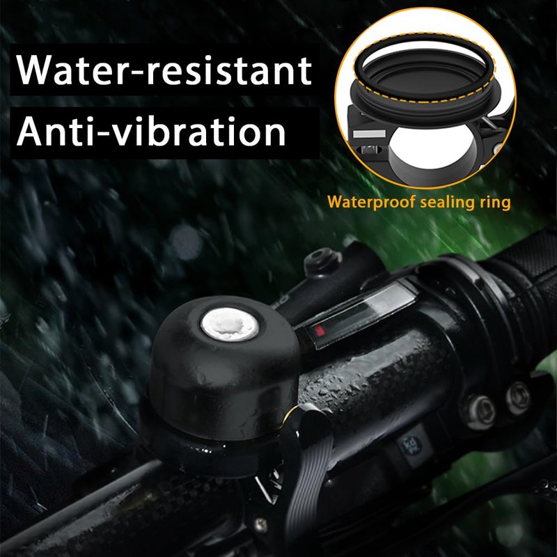 Bicycle Bell for AirTag 120dB, Bike Mount for AirTag GPS Tracker Waterproof Classic Brass Holder Hides Under Bike Bell Anti-Theft (BT-1 Brass)
