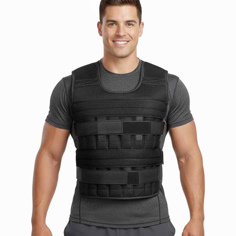 mavee Adjustable Weight Vest (Vest Only, Weights Not Included) - 32 Slots for Custom Resistance, Fits Men & Women - for Strength Training, Running, Fitness