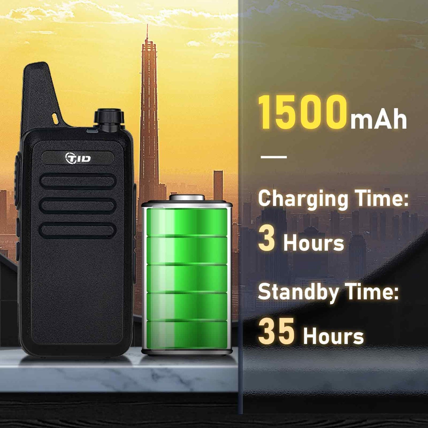 TIDRADIO TD-M8s Walkie Talkies for Adults with Earpiece (8 Pack) Long Range Two Way Radio with 6 Way Multi Gang Charger and USB Charger for Warehouse Business Church and Retail