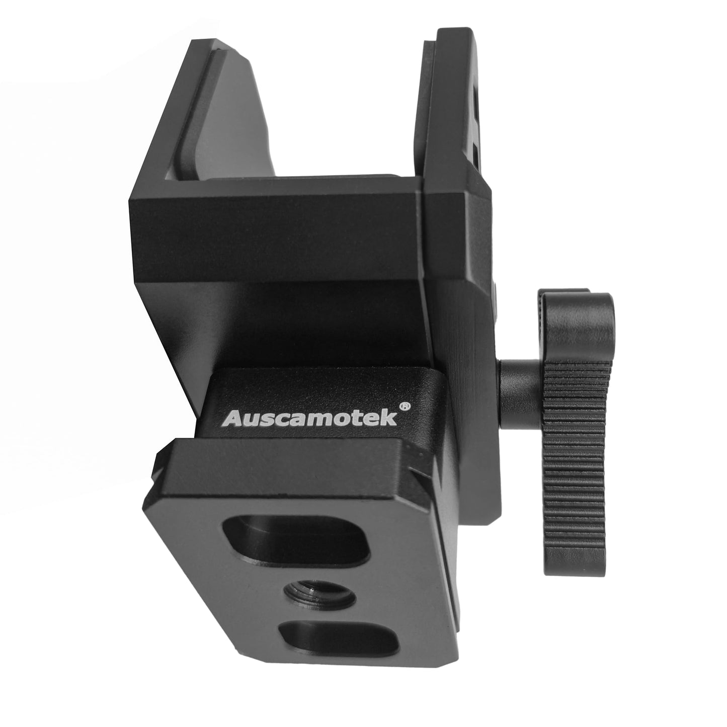 Rifle Saddle Clamp for Tripod with Arca-Swiss Quick Release Base, 1/4" & 3/8" Screw Hole Compatible, Heavy-Duty Shooting Support Mount for Hunting, Target Practice, Crossbow or Rifle Tripods