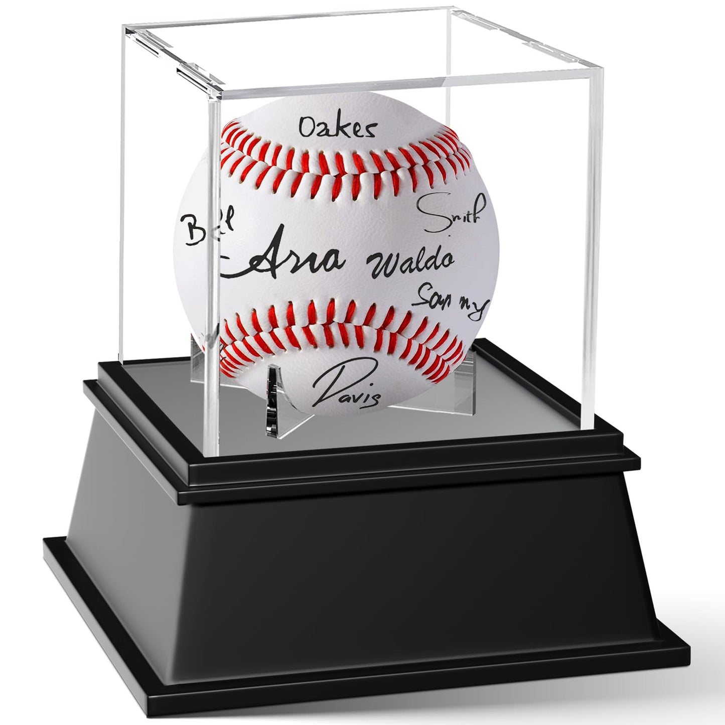 Leffis Baseball Display Case, Baseball Holder Display Case, Acrylic UV Protected Baseball Case for Display, for Autographed Baseball