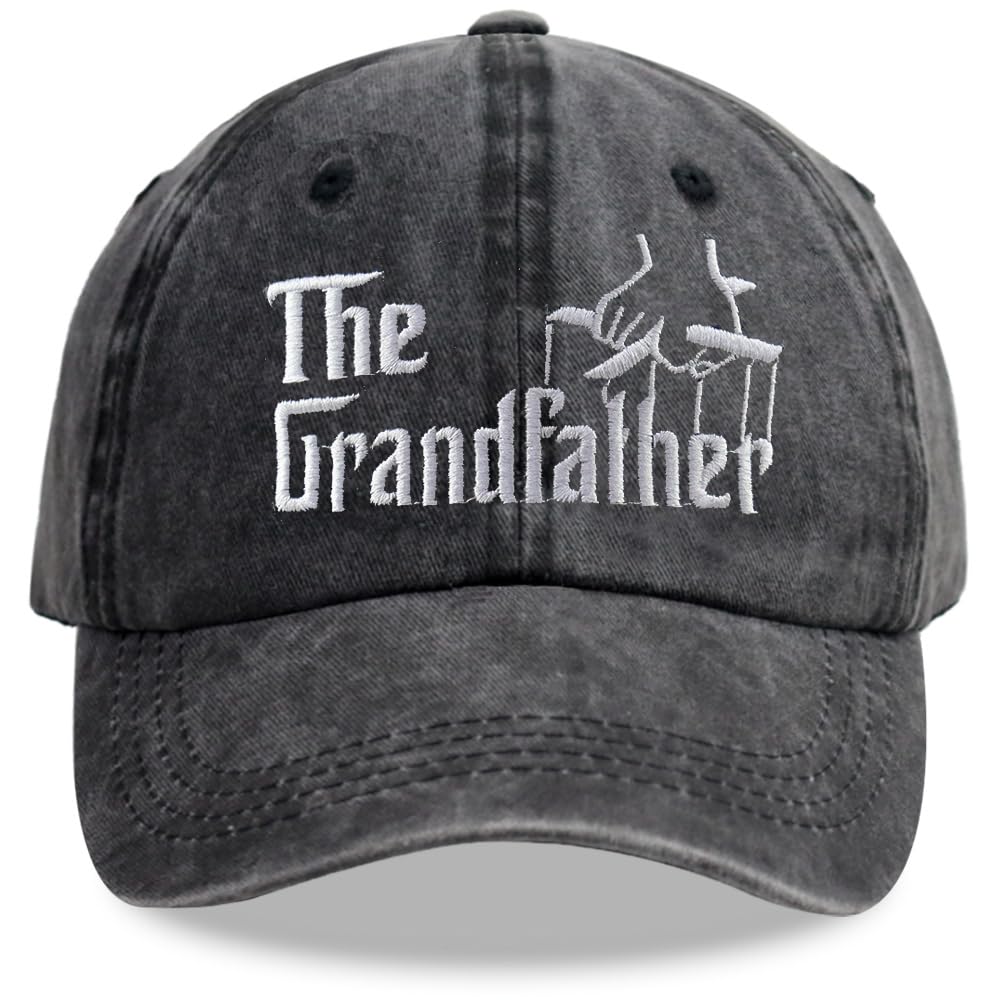 Gifts for New Grandfather, Best Grandpa Ever Hat, Adjustable Cotton World's Best Papa Baseball Cap, Father’s Day Birthday Gifts from Granddaughter Grandson