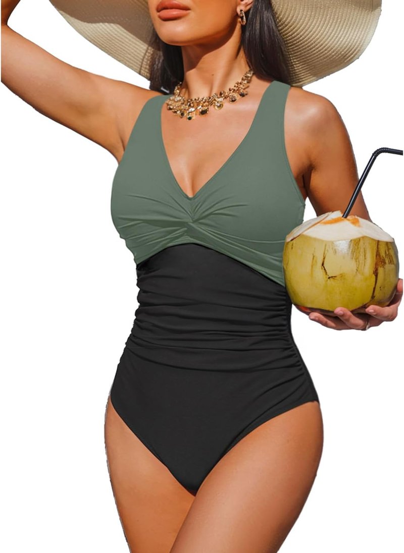Women’s Tummy Control One-Piece Swimsuit - Push-Up Slimming Bathing Suit | Full Coverage, Stylish Design