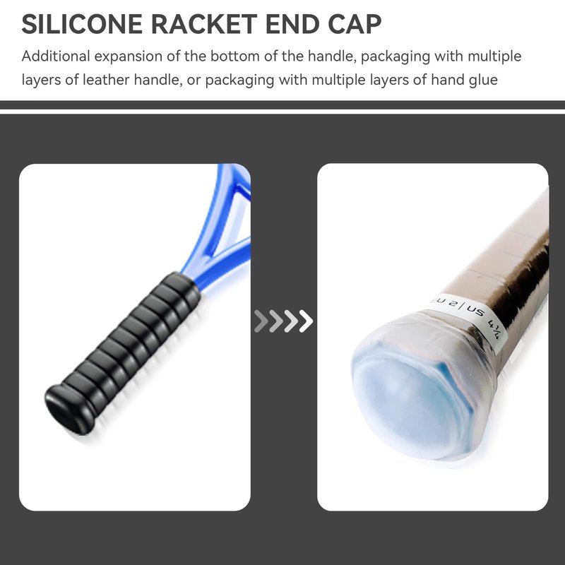 Agatige Tennis Racquet Grips Tennis Racket Silicone Case Non Slip Badminton Tennis Cover Badminton Tennis Absorbent Overgrip Cap