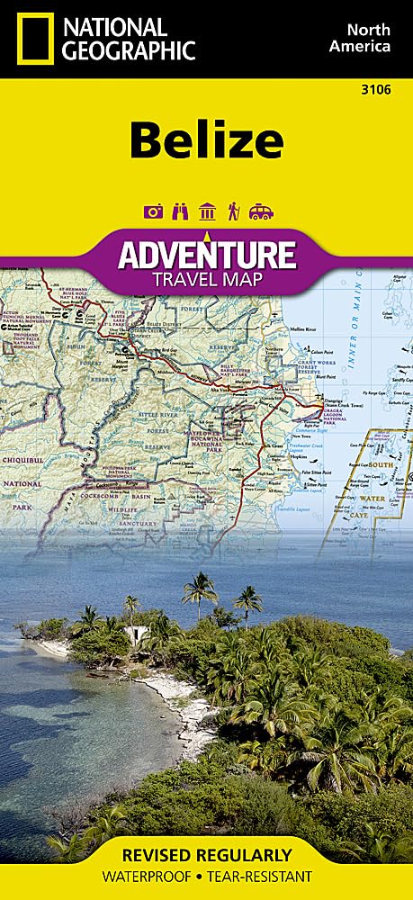 Belize Map (National Geographic Adventure Map, 3106)