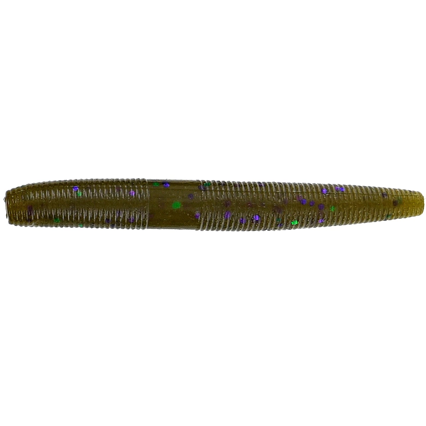 Yamamoto 3'' FAT SENKO GREEN PUMPKIN W/ GREEN & PURPLE FLAKE (10 PACK)