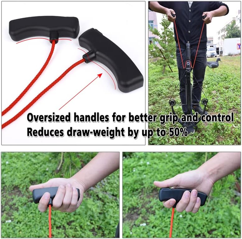 Crossbow Cocking Device - Double Handle Rope Cocker Tool for Easy Hunting | Fits All Crossbows