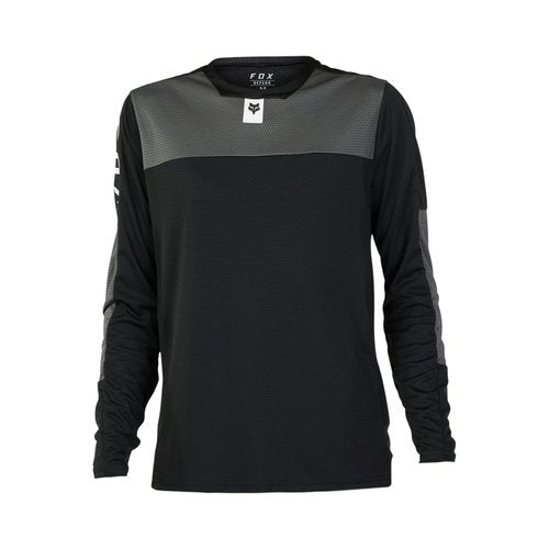 Fox Racing Defend LS Mountain Bike Jersey, Black FOXHEAD, Small