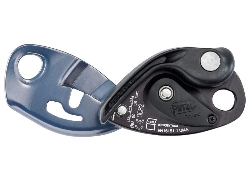 Petzl GRIGRI Belay Device - Belay Device with Cam-Assisted Blocking for Sport, Trad, and Top-Rope Climbing - Blue