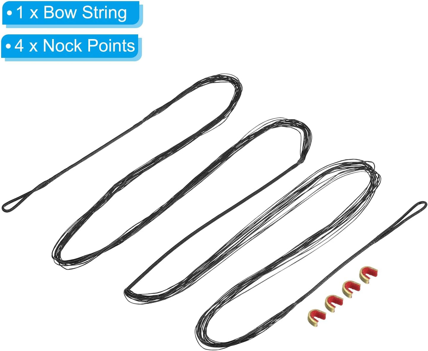 Bow String Replacement Points - Durable Tips for Traditional Long Bow & Recurve Bow | Easy Installation