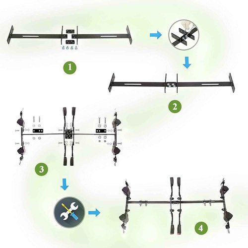 AIWEILUCK Golf Cart Retractable 4 Passengers 42" Seat Belts with Belt Bracket Kit for Yamaha Club Car DS Precedent EZGO TXT RXV